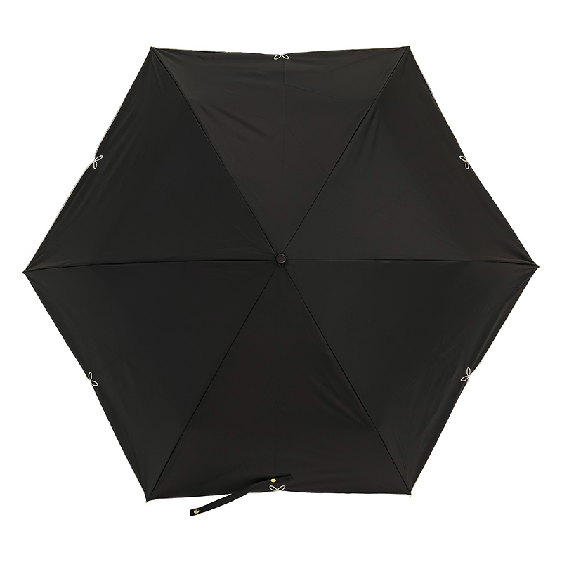 レディース 晴雨兼用 折り畳み傘 フルール 55cm オフホワイト