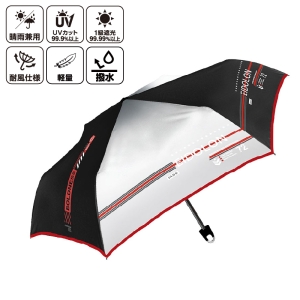 UV 折りたたみ傘 シルバーギア 晴雨兼用 50cm ブラック