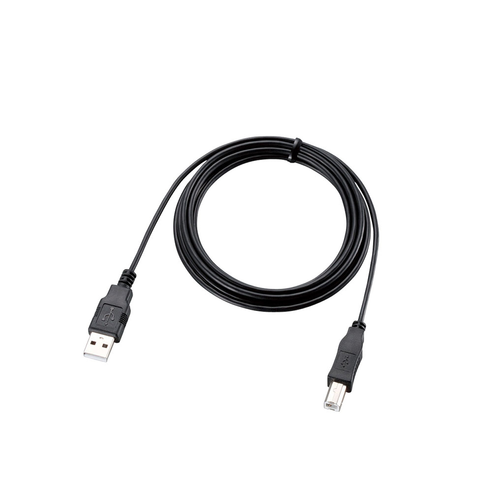 エコUSB2.0ケーブル(A-Bタイプ) ブラック