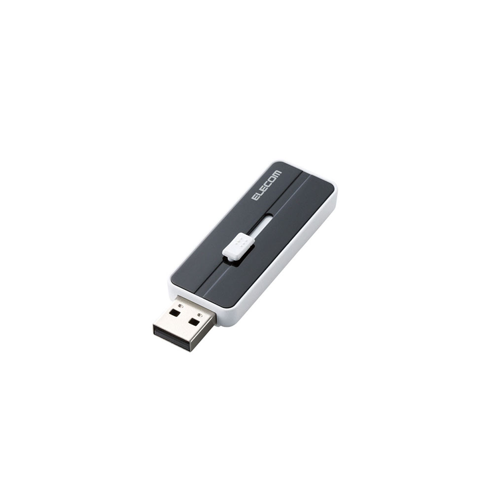 スライド式USBメモリ 16GB ブラック
