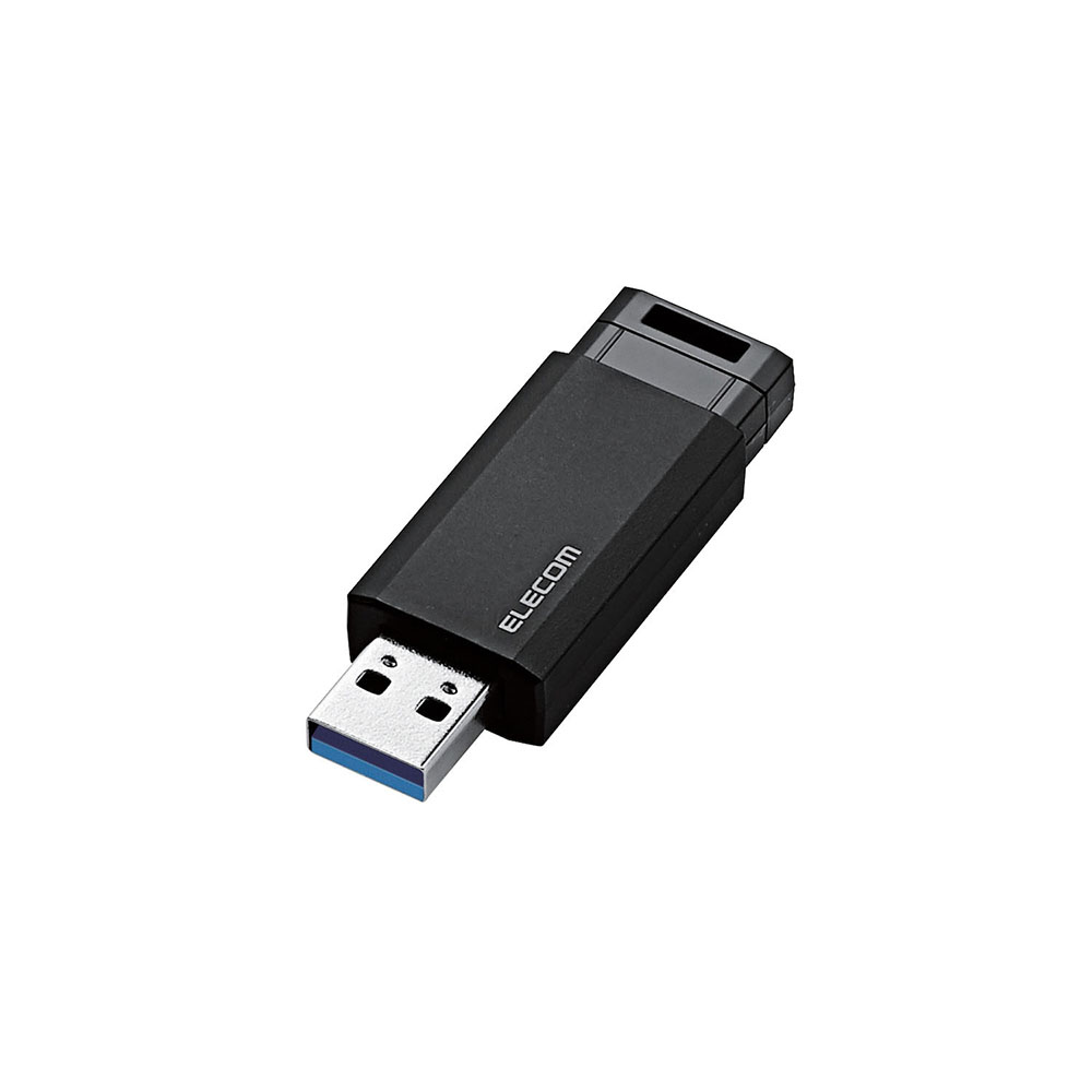 USB3.1(Gen1)対応 ノック式USBメモリ 16GB ブラック