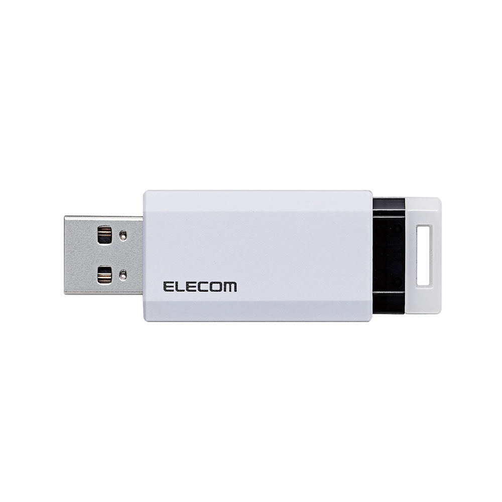USB3.1(Gen1)対応 ノック式USBメモリ 16GB ホワイト