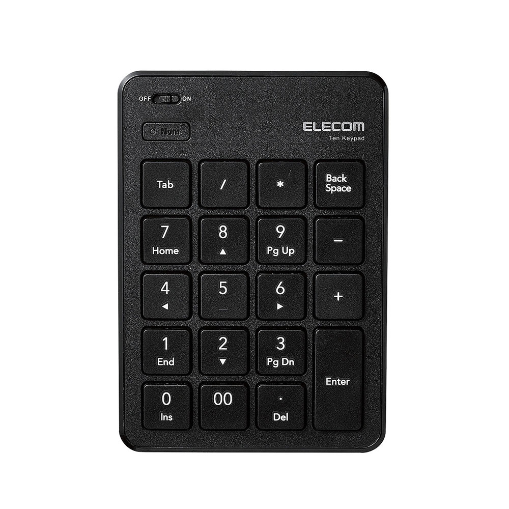 無線薄型テンキーパッド ブラック
