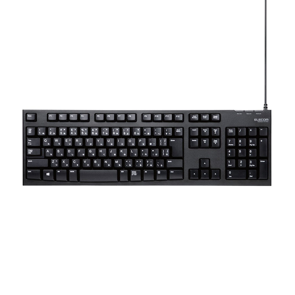 USB接続 スタンダードキーボード ブラック