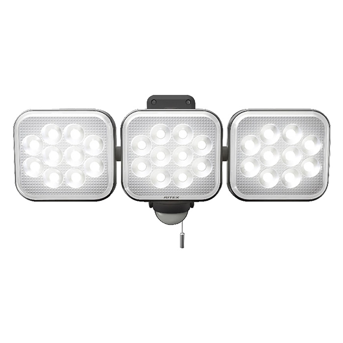フリーアーム式LEDセンサーライト LED-AC3042 14W×3灯