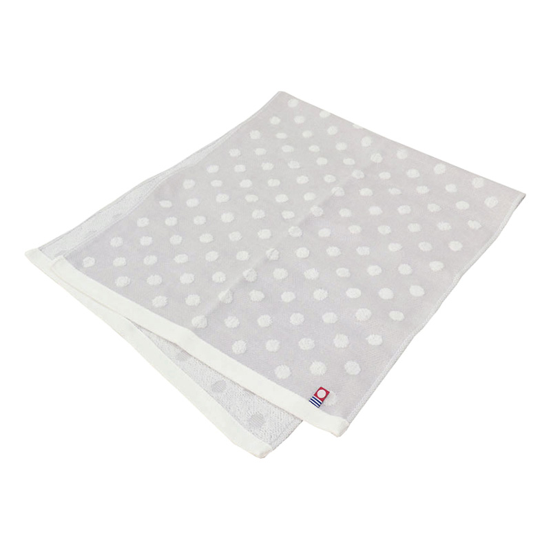 今治フェイスタオル サラドット グレー 32cm×80cm