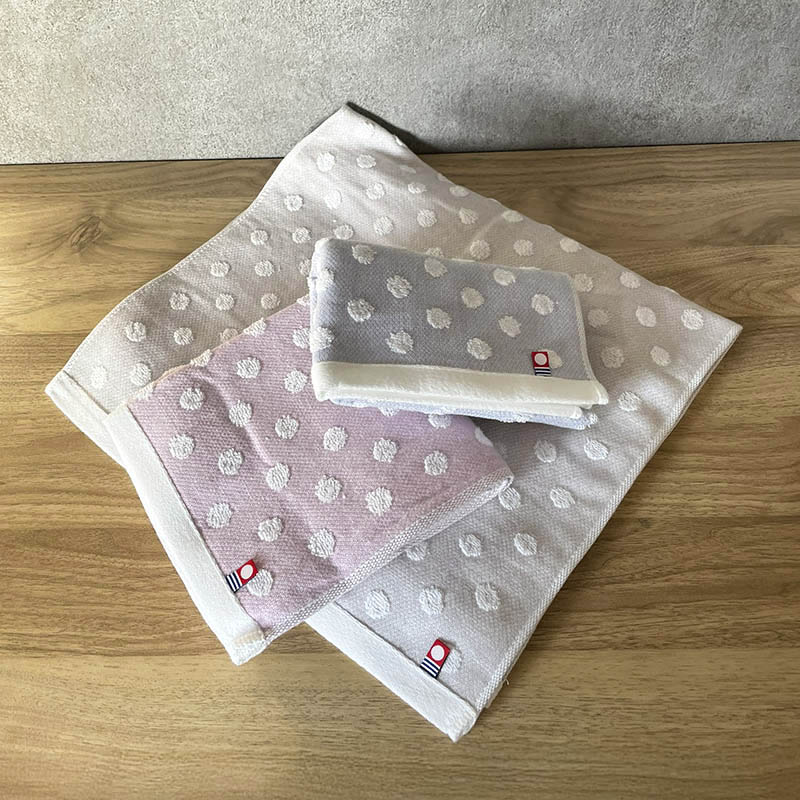今治スリムバスタオル サラドット ピンク 34cm×120cm