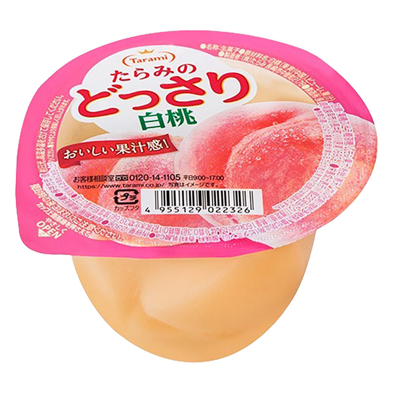 たらみのどっさり 白桃ゼリー 230g