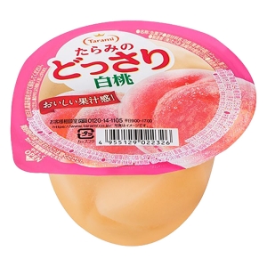 たらみのどっさり 白桃ゼリー 230g