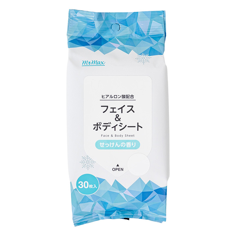 フェイス&ボディシート せっけんの香り 30枚
