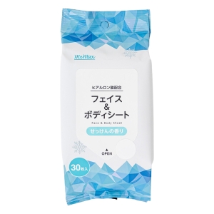 フェイス&ボディシート せっけんの香り 30枚