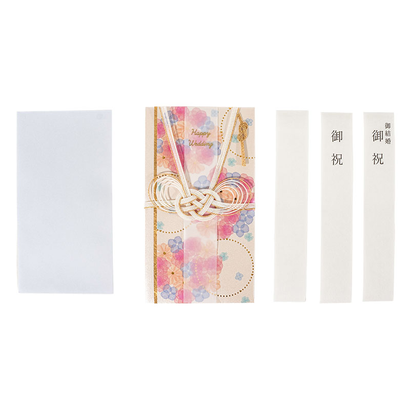 花金封 フラワー 中袋付 短冊4枚付 HK-F