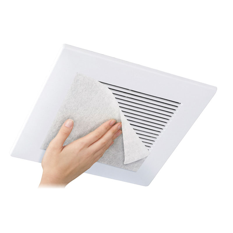 サッと貼れる 汚れ防止フィルター 大きい換気口用 3枚入 30×30cm