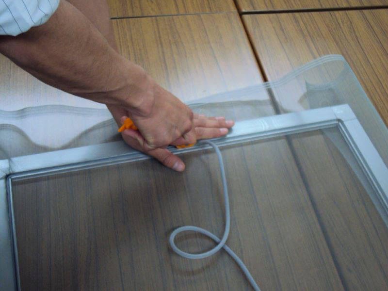 網押さえゴム3.5mm×7m グレイ