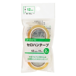 セロハンテープ 小巻 12mm×11m 2個入