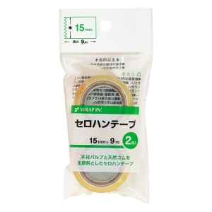 セロハンテープ 小巻 15mm×9m 2個入