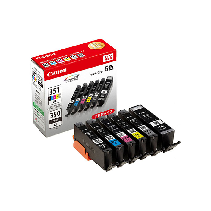 インクタンク BCI-351XL+350XL｜6MP 6色マルチパック(大容量)