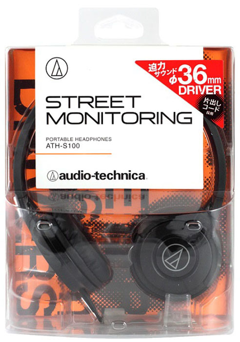 ポータブルヘッドホン ATH-S100 BK ブラック
