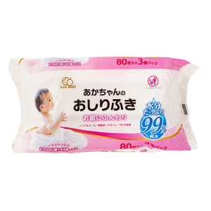 あかちゃんのおしりふき 80枚×3個