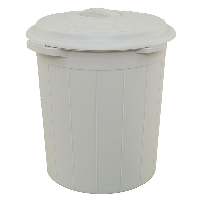 ゴミ箱 ルームペール 丸 17L グレー