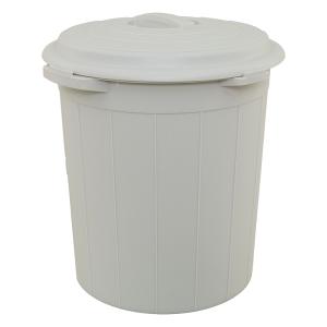 ゴミ箱 ルームペール 丸 17L グレー