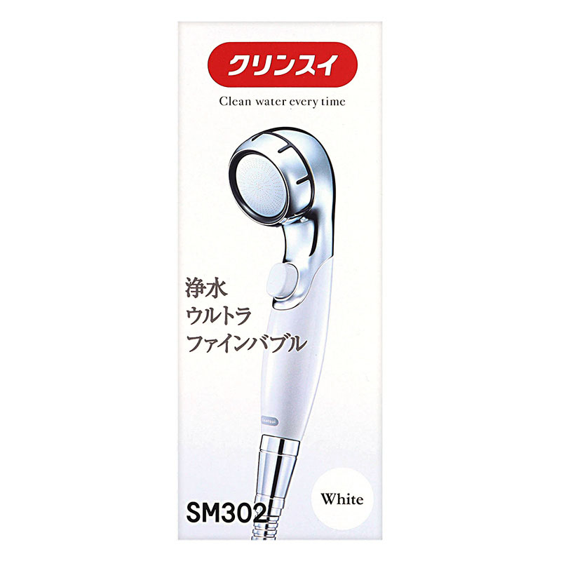 浄水ウルトラファインバブルシャワーヘッド SM302-WT