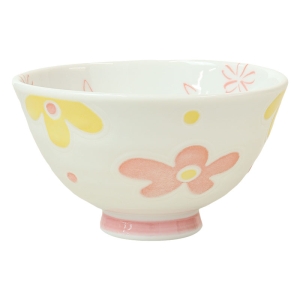 キッズ 軽量茶碗 花あそび 美濃焼 約270ml