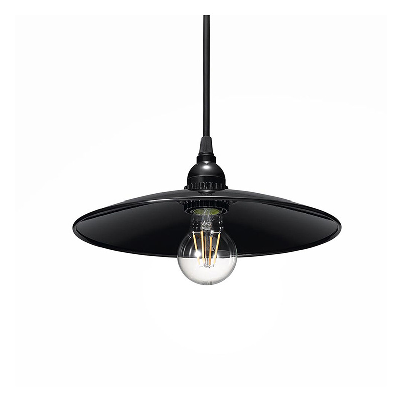 レトロ調LED電球付きペンダントライト PDR04L01BK