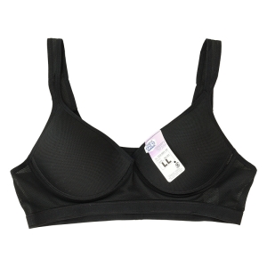 SPORTY FIT BRA メッシュスポーツブラ ブラック LL