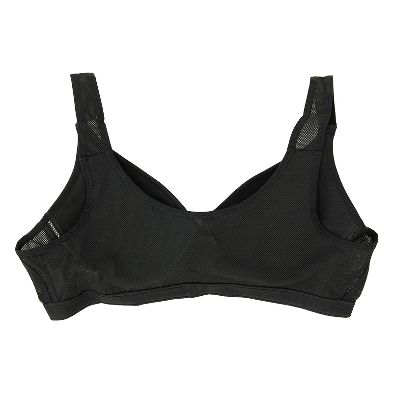 SPORTY FIT BRA メッシュスポーツブラ ブラック 3L