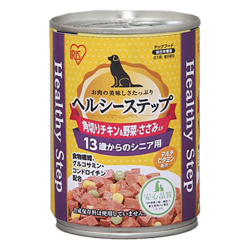 ヘルシーステップ 13歳以上用 角切りチキン＆ささみ＆野菜 375g