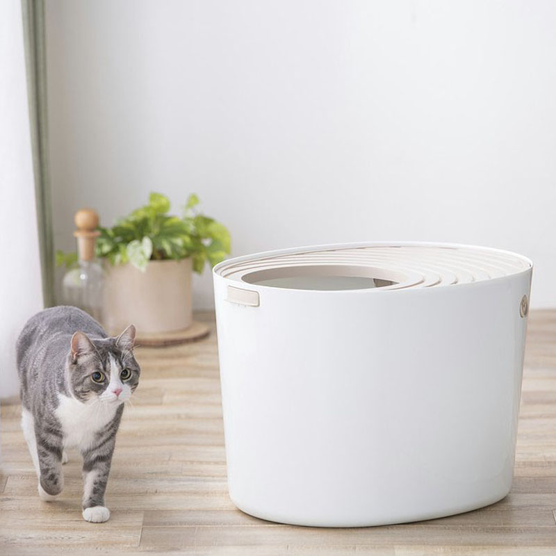 上から猫トイレ ホワイト