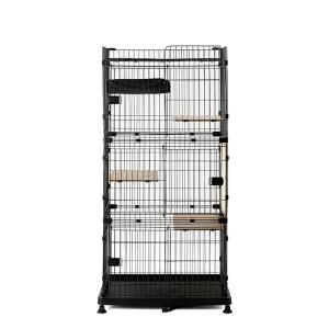ルーフキャットケージ W93×D63×H178cm アイアンブラック