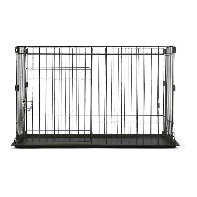 ペット用ケージ システムサークル トレー付き 90×60×55.2cm P-STN-550 マットブラウン