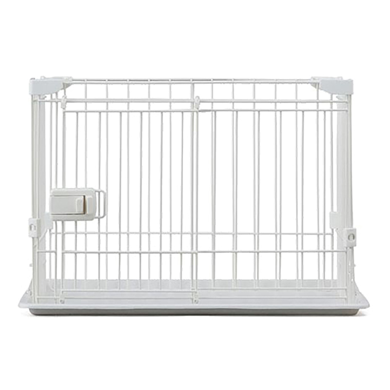 ペット用ケージ システムサークル トレー付き60×45×41cm マットホワイト