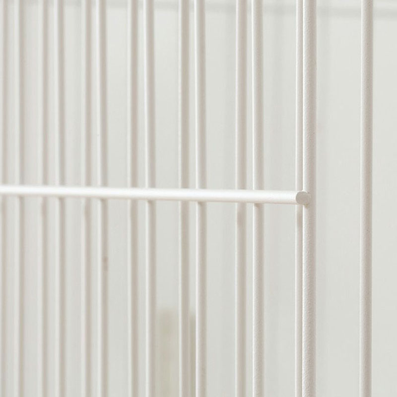ペット用ケージ システムサークル トレー付き60×45×41cm マットホワイト