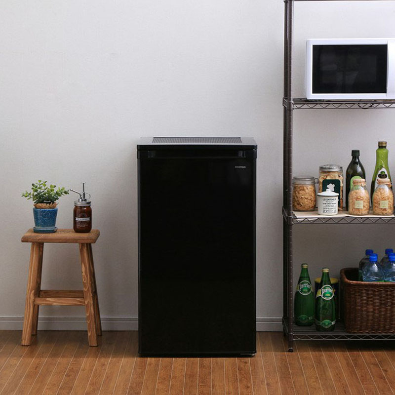 【お取り寄せ商品】60L 1ドア冷凍庫 IUSD-6B-B ブラック