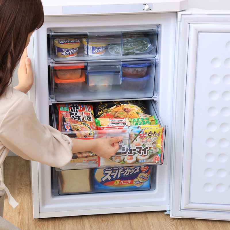 【お取り寄せ商品】85L 前開き冷凍庫 IUSD-9B-W ホワイト