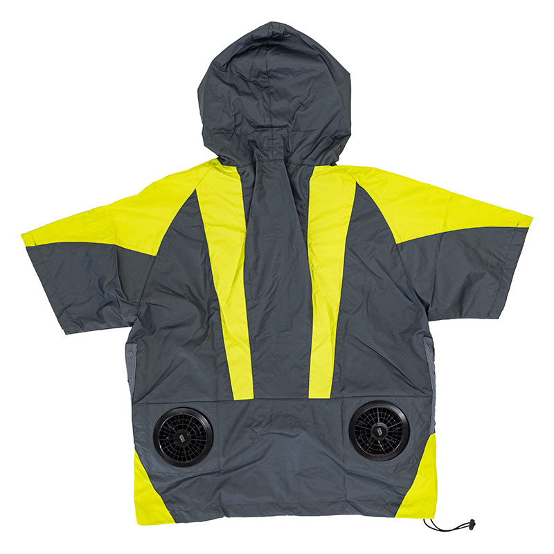 クールウェアOUTDOORセット ファン付 半袖 グリーン