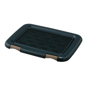 フチもれしにくいトレーニングペットトレー レギュラー 48.5×36.5×3cm ネイビー