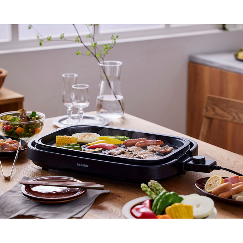 網焼き風ホットプレート3枚 IHA-A30-B