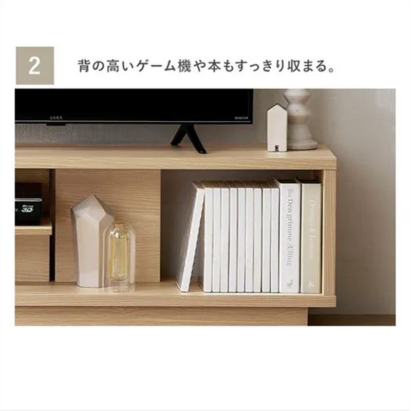 オープンテレビ台 スタンダードタイプ OTS-120SR ナチュラル