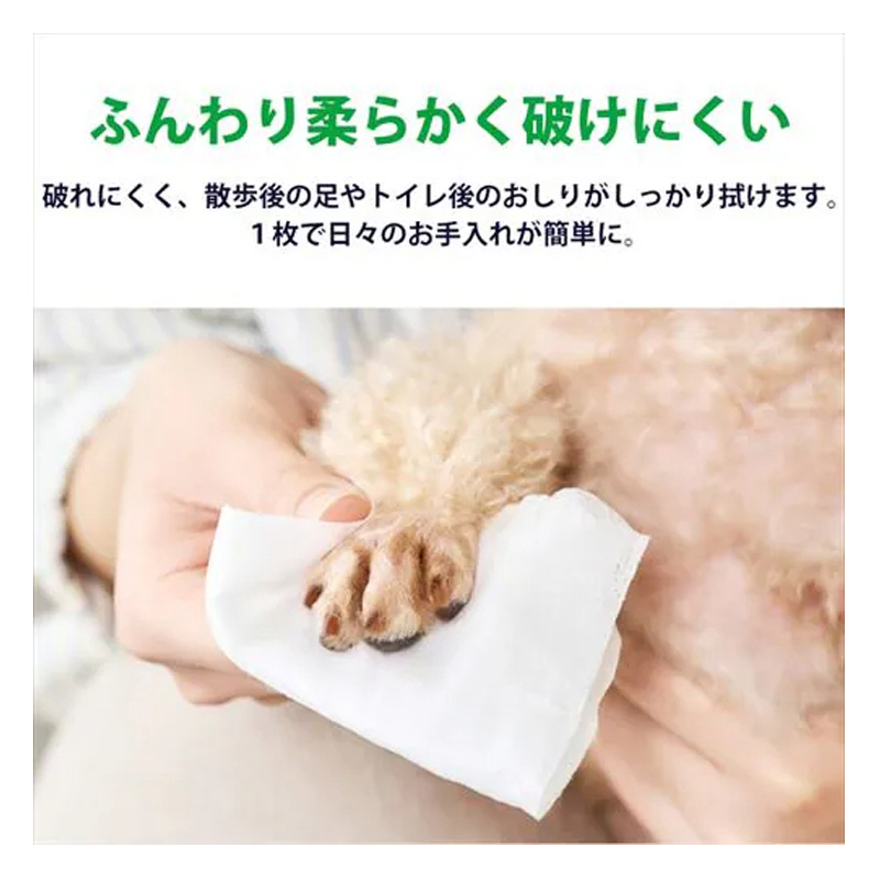 ペット用ウェットティッシュ 80枚×8個パック DPWT-8P