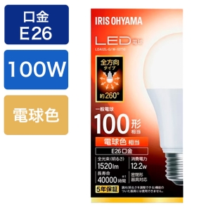 LED電球 E26 全方向 100形相当 電球色 LDA12L-G｜W-10T10