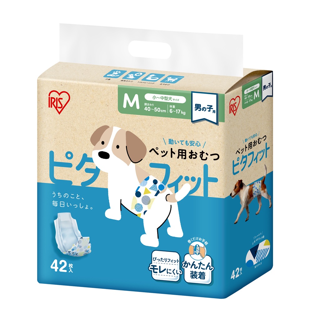 ペットおむつ ピタフィット M 42枚 男の子