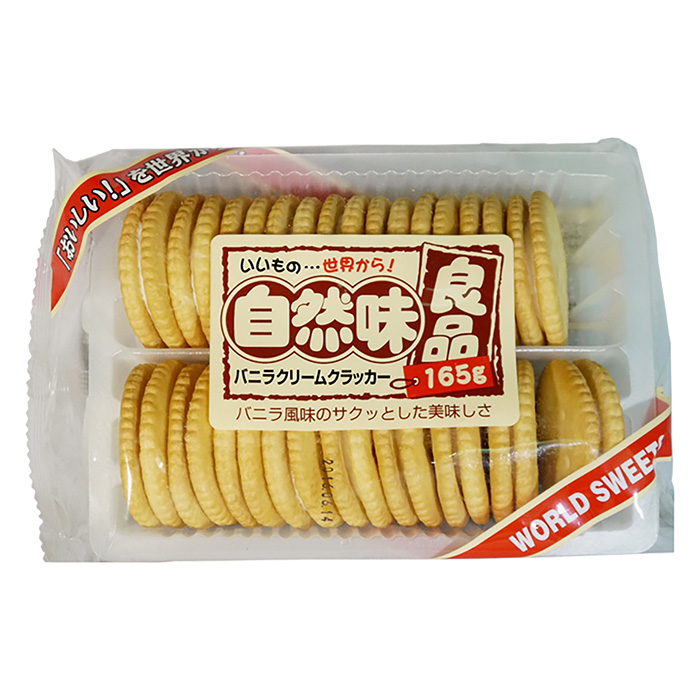 自然味良品バニラクリームクラッカー 165g