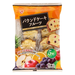 パウンドケーキ フルーツ 8個入