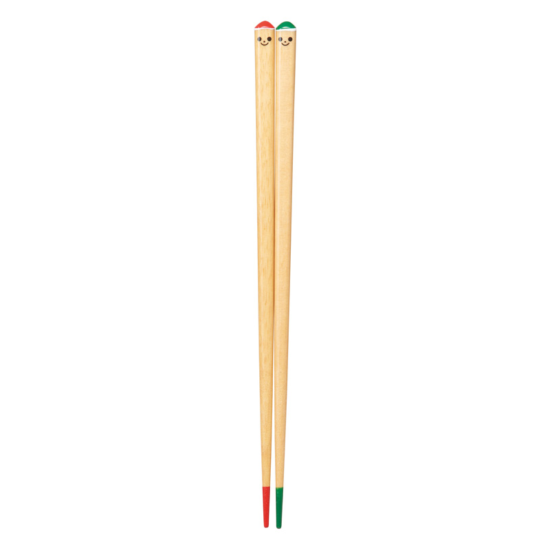 子供食洗箸 トイミックス レッド&グリーン 18cm
