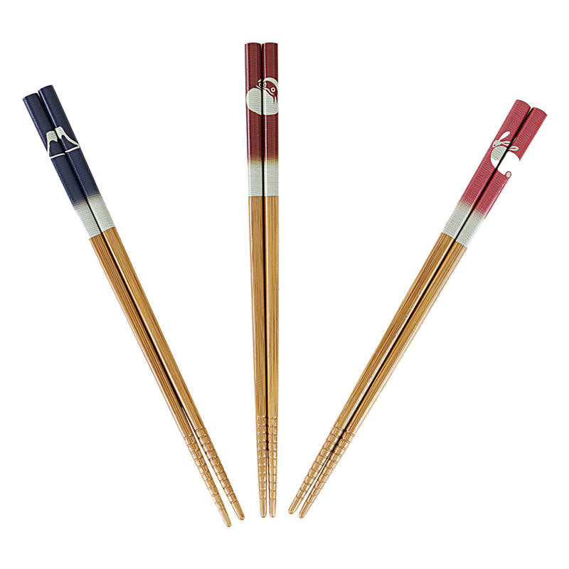 箸3膳組 万福  若狭塗 23cm