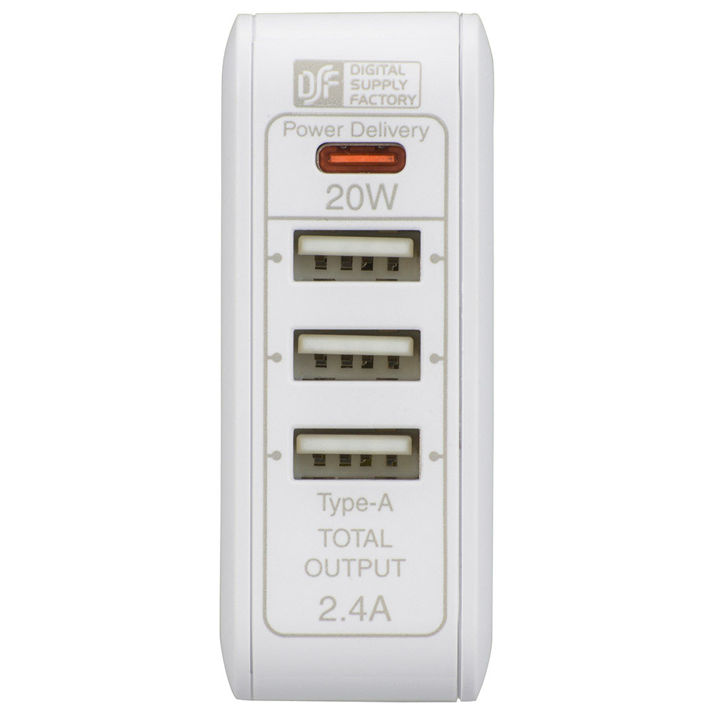 AC充電タップ 4ポート 急速充電対応
